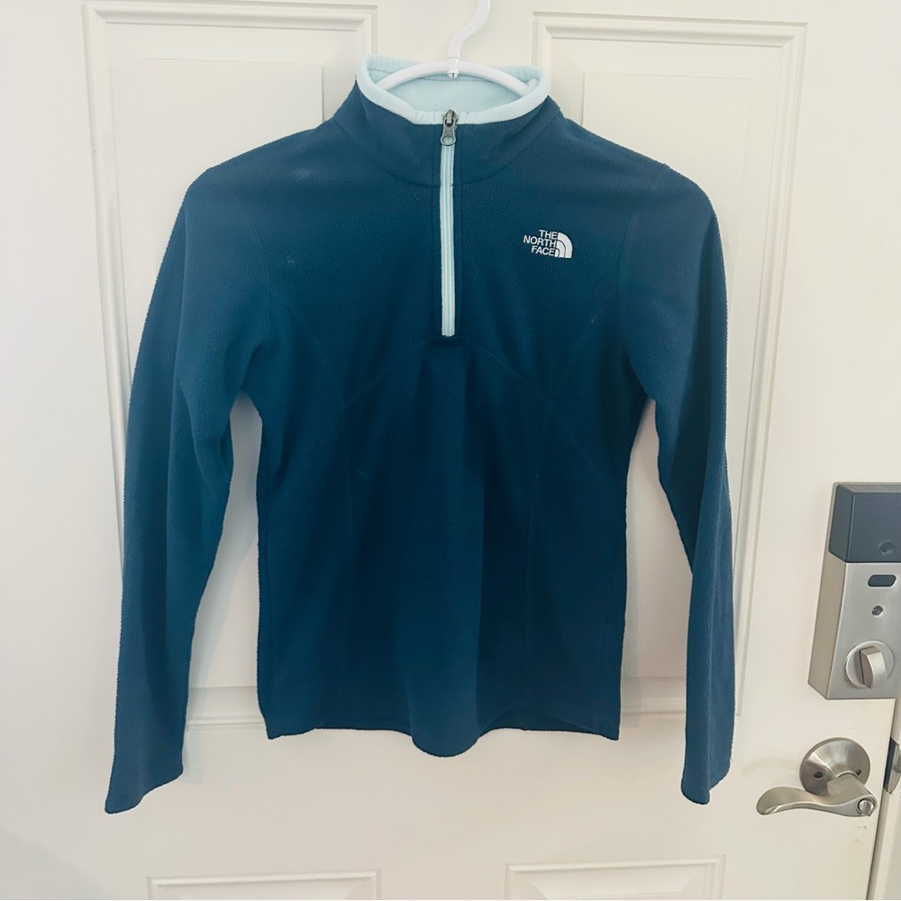The North Face M (10/12) | Blue Fleece 1/4 Zip Pullover